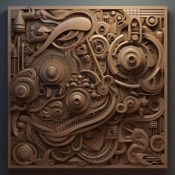 نموذج ثلاثي الأبعاد لآلة CNC 3D Art 